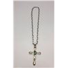 Image 4 : Turquoise and Sterling Cross with Chain