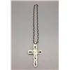 Image 7 : Turquoise and Sterling Cross with Chain