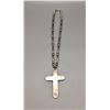 Image 6 : Turquoise and Sterling Cross on a Beaded Necklace