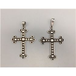2 Sterling Silver Cross Pendants