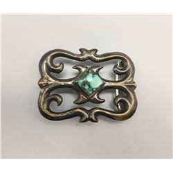Turquoise and Sandcast Buckle