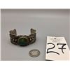 Image 9 : Turquoise, Hand Stamped Bracelet