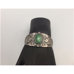 Fred Harvey Era Bracelet, Turquoise Stone
