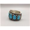 Image 5 : 9-Stone Blue Turquoise Cuff Bracelet