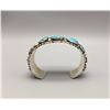 Image 6 : 9-Stone Blue Turquoise Cuff Bracelet