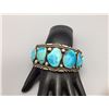 Image 7 : 9-Stone Blue Turquoise Cuff Bracelet