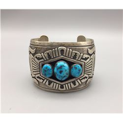 Massive Tommy Singer 3-Stone Overlay Bracelet