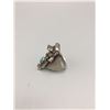 Image 4 : Turquoise and Sterling, Kachina Ring