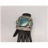 Image 8 : MASSIVE Sterling Cuff with High Grade Turquoise by Tommy Singer