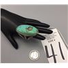 Image 9 : Large Turquoise, Sterling Silver Ring