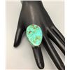 Image 1 : Large Turquoise, Sterling Silver Ring