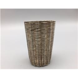 Unique Miniture Sterling Silver Basket