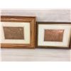 Image 3 : 7 Framed Copper Signs