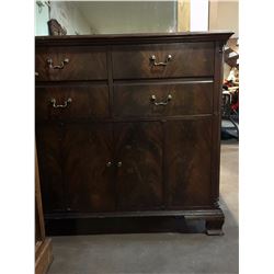 Antique Wooden Console Radio