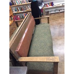 Old Wood Bench - Horsehair Stuffed