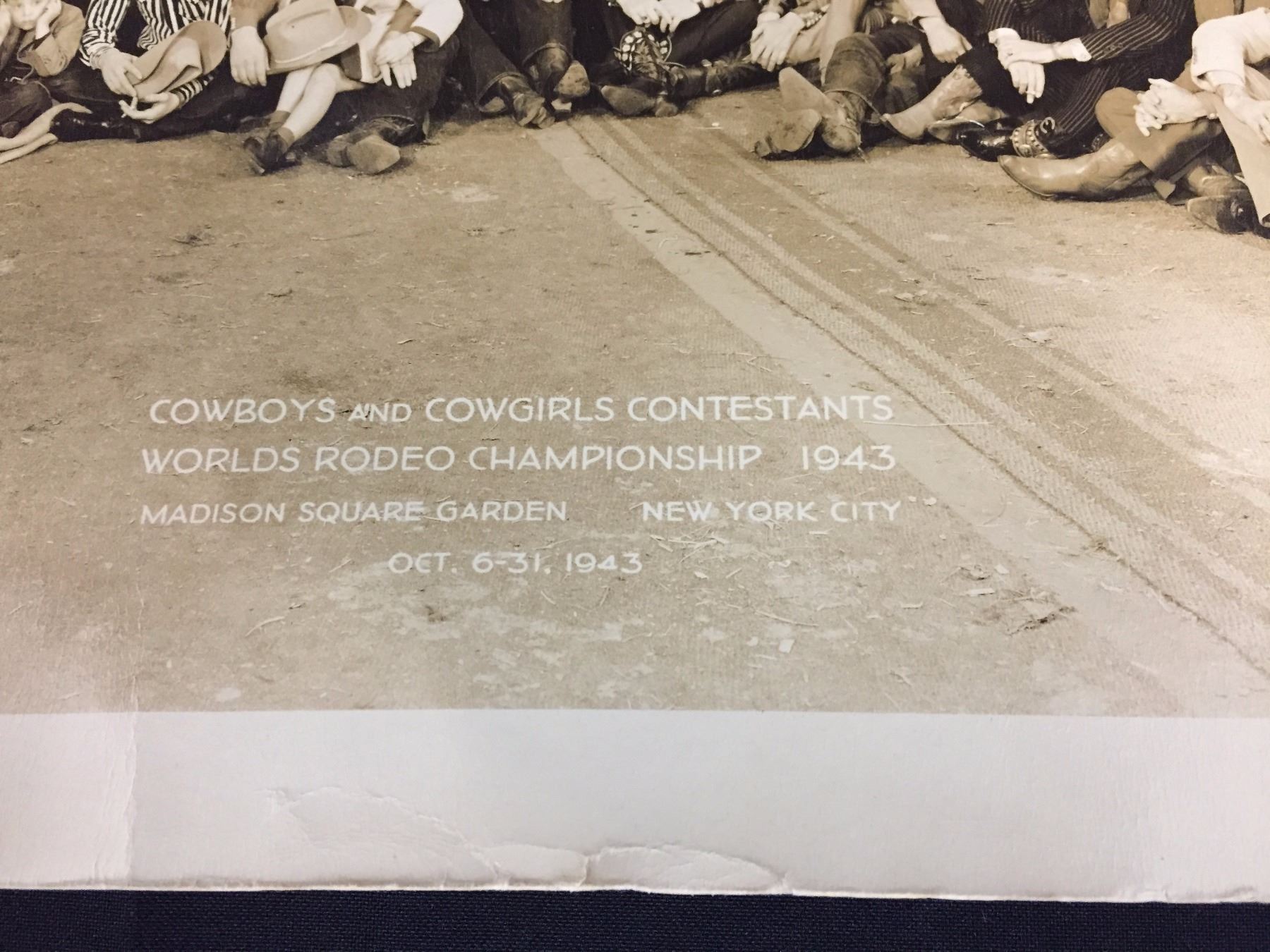 Original, 1943 Madison Square Garden Rodeo Photograph