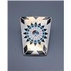 Image 2 : Zuni Sunface Inlay Bolo Slide - Signed