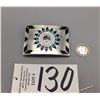 Image 6 : Zuni Sunface Inlay Belt Buckle - Signed
