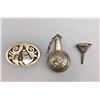 Image 1 : Sterling Silver Flask, Funnel, and Pill Box