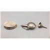 Image 4 : Sterling Silver Flask, Funnel, and Pill Box
