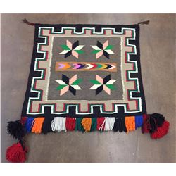 Colorful Vinatge Navajo Saddleblanket