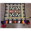 Image 3 : Colorful Vinatge Navajo Saddleblanket