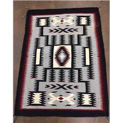 Vintage Storm Pattern Navajo Textile
