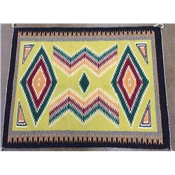 Vintage Colorful, Busy Pattern Navajo Textile
