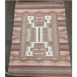 Vintage Burntwater Storm Pattern Navajo Textile