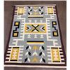 Image 1 : Unique Storm Pattern Navajo Textile