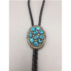 Turquoise and Sterling Silver Bolo