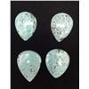 Image 4 : 4 Fine Spiderweb Turquoise Stones
