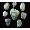 Image 1 : Group of Spiderweb Turquoise Cabochons