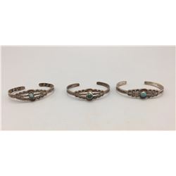 3 Fred Harvey Era Child's Bracelets