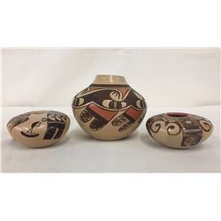 3 Hopi Pots - Adele Nampeyo