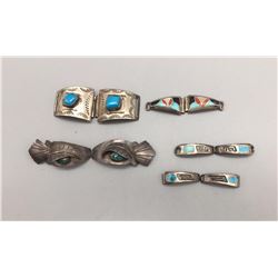 Group of 5 Sterling Silver Watch Tips