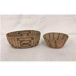2 Vintage Pima Willow Baskets