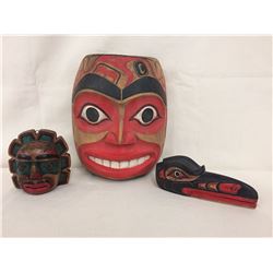 Group Northwest Coast Carvings