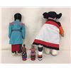 Image 5 : 2 Dolls and 3 Route 66 Kachinas