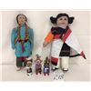 Image 8 : 2 Dolls and 3 Route 66 Kachinas