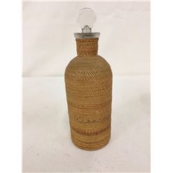Antique Alaskan Basketry Bottle