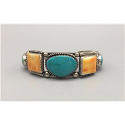 Turquoise and Spiny Oyster Bracelet
