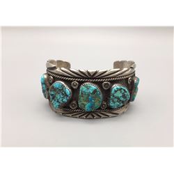 Five Stone Vintage Turquoise Bracelet