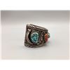 Image 2 : Vintage Turquoise and Coral Bracelet