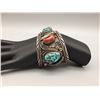 Image 6 : Vintage Turquoise and Coral Bracelet