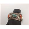 Image 7 : Vintage Turquoise and Coral Bracelet