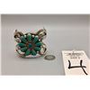 Image 8 : Heavy, Sandcast Turquoise Bracelet