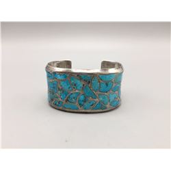 Zuni Fish Scale Inlay Bracelet