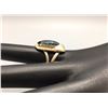 Image 4 : Gold Ring with High Grade Spiderweb Turquoise