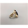 Image 7 : Gold Ring with High Grade Spiderweb Turquoise